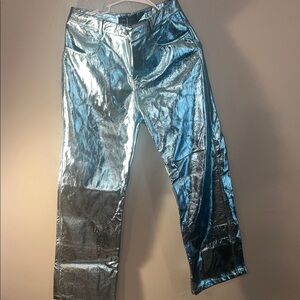 Shiny Metallic PantsWhite Fox
